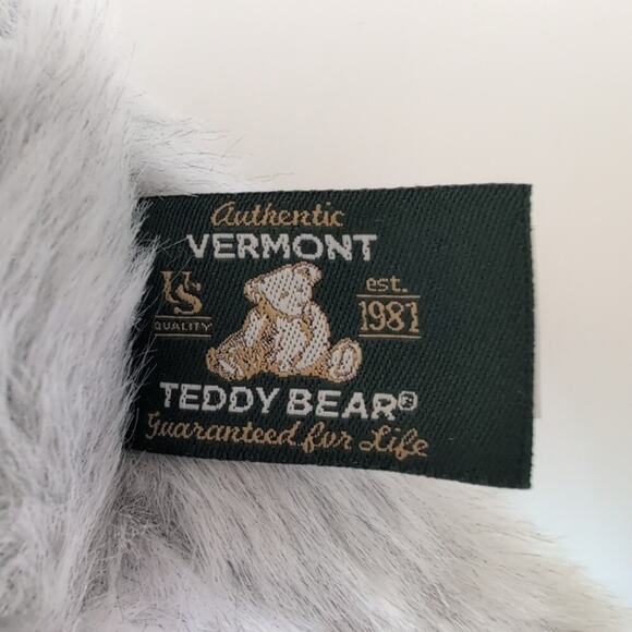 Vermont Trading Bear gray classic elephant with movable head & legs, made in USA - Picture 6 of 9